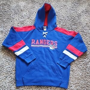 NHL New York Rangers Hoodie Sweatshirt Size L